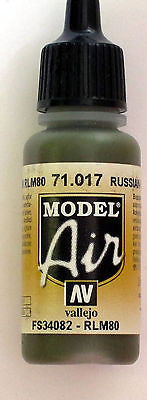 71017 Vallejo Model Airbrush Paint 17 ml Russian Green
