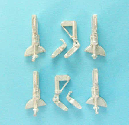 SAC 72069 Vampire/SeaVampire Landing Gear For 1/72nd Cyber Hobby Model