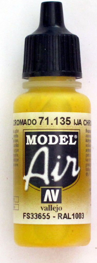 71135 Vallejo Model Airbrush Paint 17 ml IJA Chrome Yellow