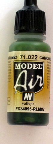 71022 Vallejo Model Airbrush Paint 17 ml Camouflage Green