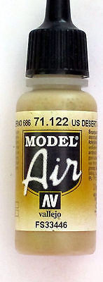 71122 Vallejo Model Airbrush Paint 17 ml Desert Tan