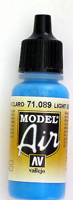 71089 Vallejo Model Airbrush Paint 17 ml Light Sea Blue