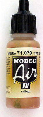 71079 Vallejo Model Airbrush Paint 17 ml Flat Tan