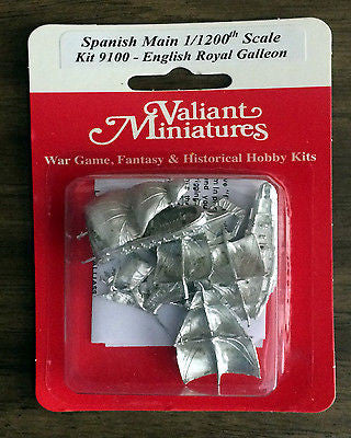 Valiant Miniatures Spanish Main Kit# 9100 - English Royal Galleon - 2 Ships