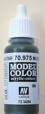 70975 Vallejo Model Color Paint: 17ml Military Green  (M089)