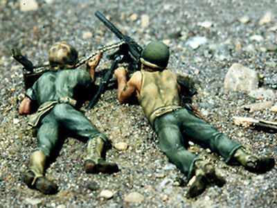Kit# 9827 - USMC Machine Gunners