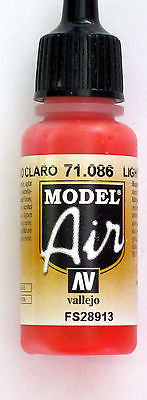 71086 Vallejo Model Airbrush Paint 17 ml Light Red