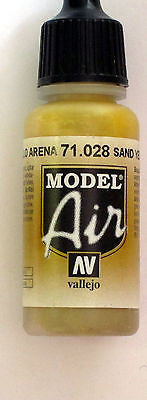 71028 Vallejo Model Airbrush Paint 17 ml Sand Yellow