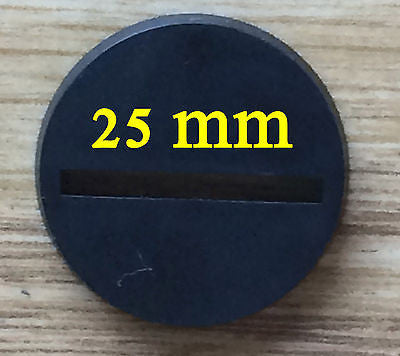 25mm Round Bases - 100 count