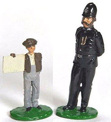 Kit# 9956 - London Bobby & News Boy