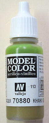 70880 Vallejo Model Color Paint: 17ml Khaki Grey  (M113)