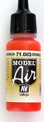 71083 Vallejo Model Airbrush Paint 17 ml Orange