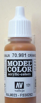 70981 Vallejo Model Color Paint: 17ml Orange Brown  (M131)