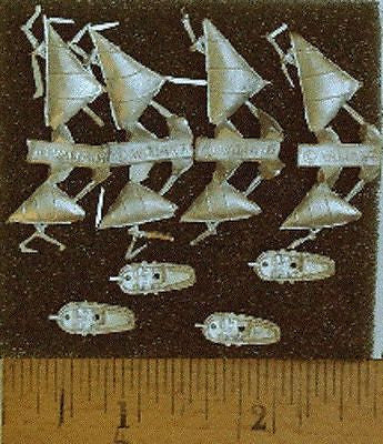 Valiant Miniatures Spanish Main Kit# 9109 - Pinnaces