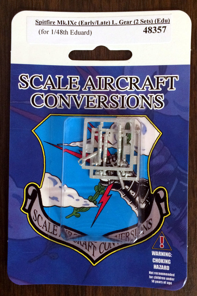 SAC 48357 Spitfire Mk.IXc (Early / Late) Landing Gear replacement for 1/48th Eduard (2 Sets)