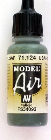 71124 Vallejo Model Airbrush Paint 17 ml USAF Green