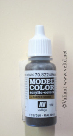 70822 Vallejo Model Color Paint: 17ml  German Camo Black Brown  (M150)
