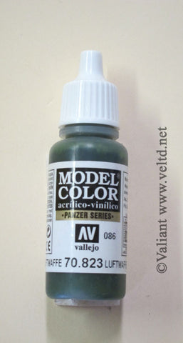 70823 Vallejo Model Color Paint: 17ml  Luftwaffe Camo Green  (M086)