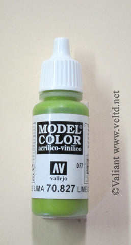 70827 Vallejo Model Color Paint: 17ml  Lime Green  (M077)