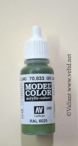 70833 Vallejo Model Color Paint: 17ml  German Camo Bright Green  (M080)