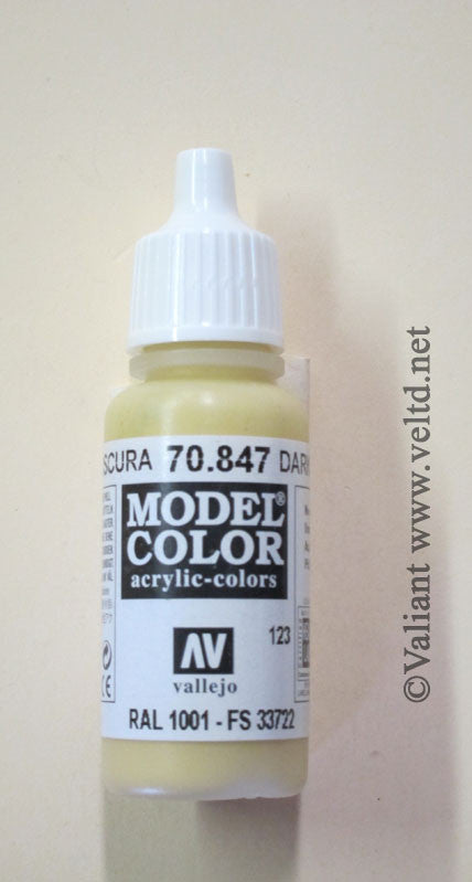 70847 Vallejo Model Color Paint: 17ml  Dark Sand  (M123)