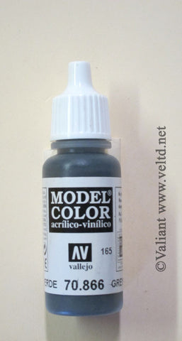 70866 Vallejo Model Color Paint: 17ml  Grey Green  (M165)