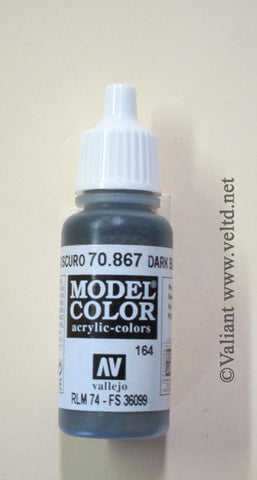 70867 Vallejo Model Color Paint: 17ml  Dark Blue Grey  (M164)