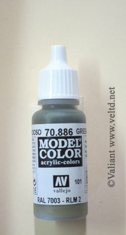 70886 Vallejo Model Color Paint: 17ml  Green Grey  (M101)