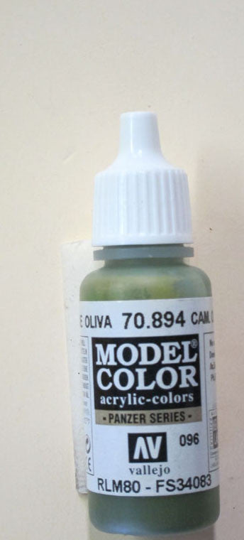 70894 Vallejo Model Color Paint: 17ml  Camo Olive Green  (M096)