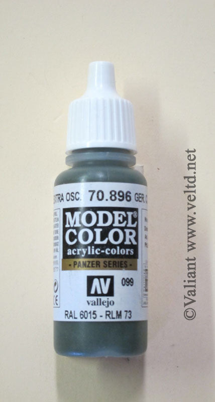 70896 Vallejo Model Color Paint: 17ml  German Camo Extra Dark Green  (M099)