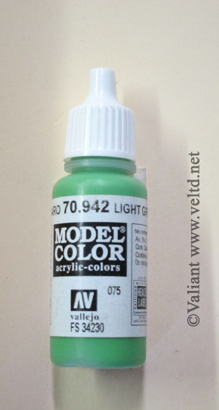 70942 Vallejo Model Color Paint: 17ml Light Green (M075) , Vallejo