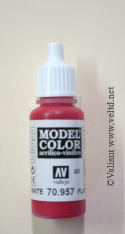 70957 Vallejo Model Color Paint: 17ml  Flat Red  (M031)