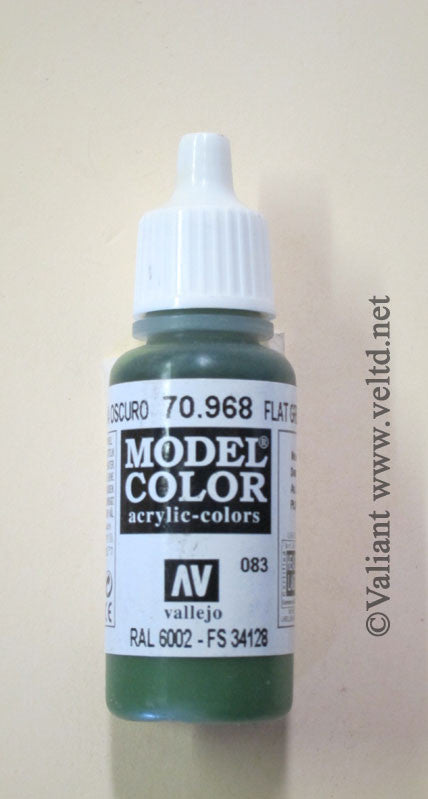 70968 Vallejo Model Color Paint: 17ml  Flat Green  (M083)