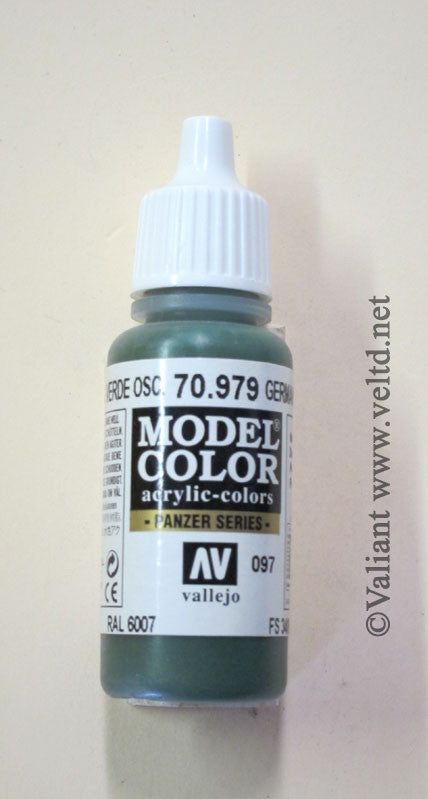 70979 Vallejo Model Color Paint: 17ml  German Camo Dark Green  (M097)
