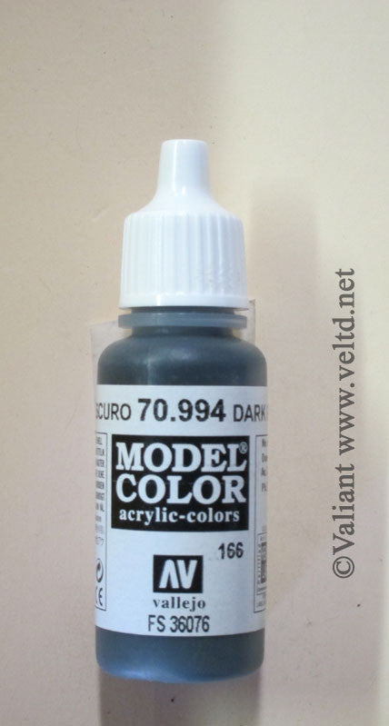 70994 Vallejo Model Color Paint: 17ml  Dark Grey  (M166)