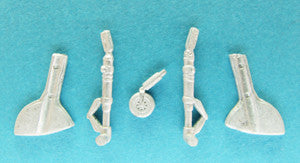 SAC 72088 Spitfire Mk IXc, PR XIX Landing Gear  for 1/72nd Scale Airfix Model