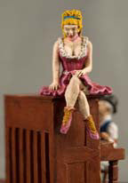 Kit# 9505 - Dance Hall Girl Seated - Resin