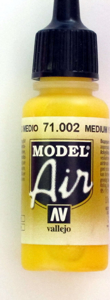 71002 Vallejo Model Airbrush Paint 17 ml Yellow , Vallejo Paints