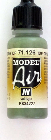 71126 Vallejo Model Airbrush Paint 17 ml IDF Green