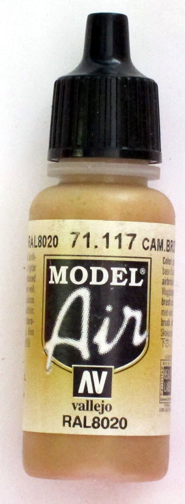 71117 Vallejo Model Airbrush Paint 17 ml Camouflage Brown