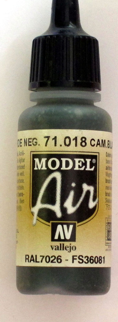 71018 Vallejo Model Airbrush Paint 17 ml Camouflage Black Green