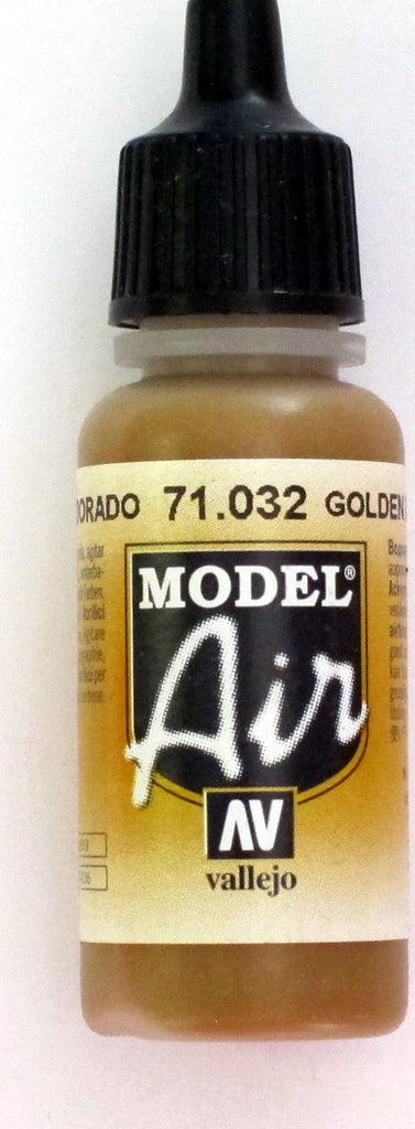 71032 Vallejo Model Airbrush Paint 17 ml Golden Brown