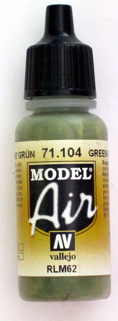 71104 Vallejo Model Airbrush Paint 17 ml Green RLM