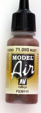 71080 Vallejo Model Airbrush Paint 17 ml Rust