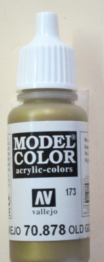 70878 Vallejo Model Color Paint: 17ml Old Gold (M173)