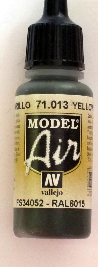 71013 Vallejo Model Airbrush Paint 17 ml Yellow Olive