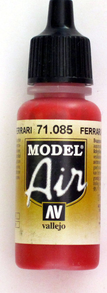 71085 Vallejo Model Airbrush Paint 17 ml Italian Red