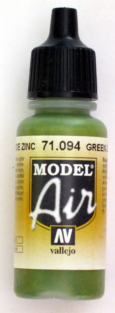 71094 Vallejo Model Airbrush Paint 17 ml Green Zinc Chromate