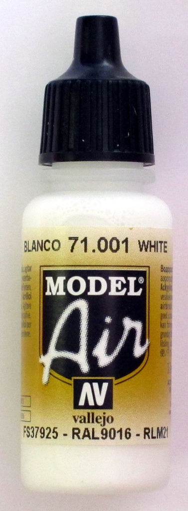 71001 Vallejo Model Airbrush Paint 17 ml White