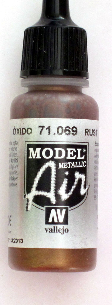 71069 Vallejo Model Airbrush Paint 17 ml Metallic Rust